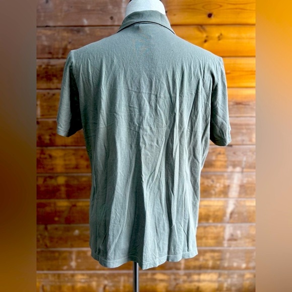 Big Bud Press Retro Polo Shirt Short Sleeve Pointed Collared Cotton Top Large - Picture 2 of 7